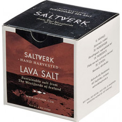 Saltverk - Lava Salt - Meersalzflocken mit Aktivkohle gefärbt