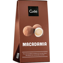 Cudie - Macadamia - Macadamianuss mit weißer Schokolade und Kakaopulver umhüllt