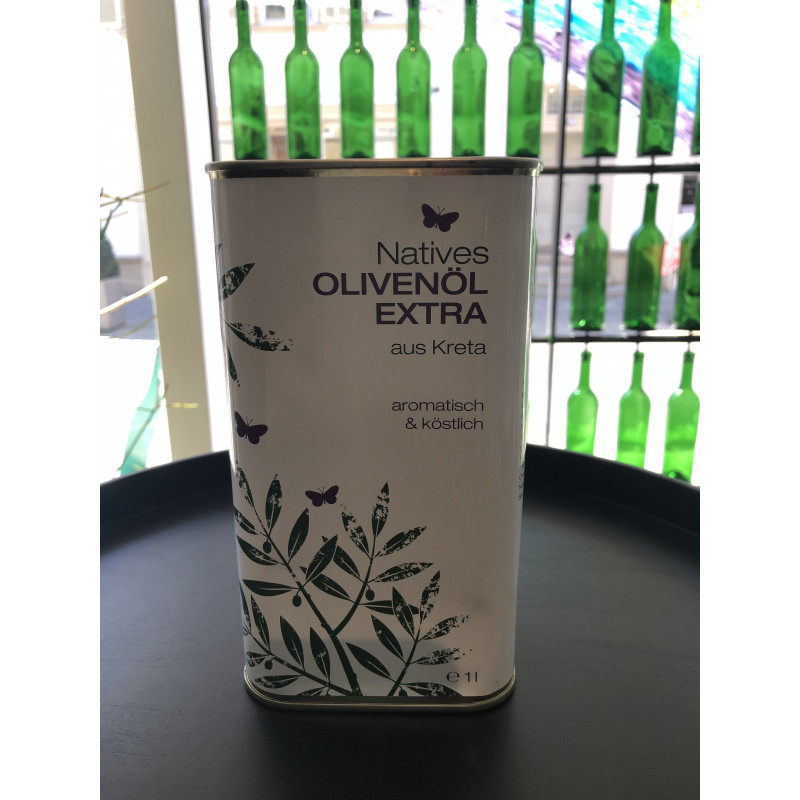 aromakost - Natives Olivenöl extra aus Kreta - 1,0 Liter