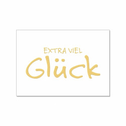 Postkarte - extra viel Glück