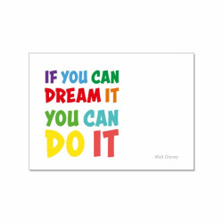 Postkarte - if you can dream it you can do it