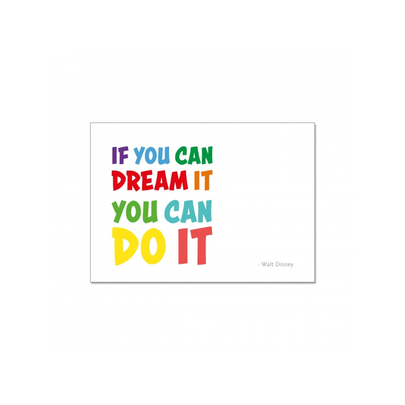 Postkarte - if you can dream it you can do it