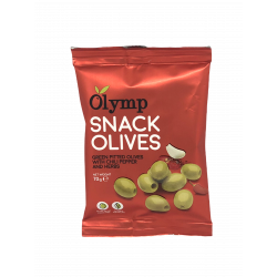 Olymp - Grüne Snack Oliven mit Chili und Kräutern