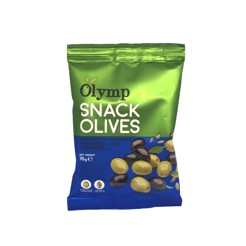 Olymp - Grüne und Kalamata Snack Oliven mit Kräutern