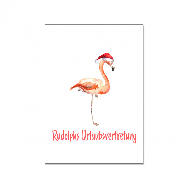 Postkarte - Rudolph's Urlaubsvertretung