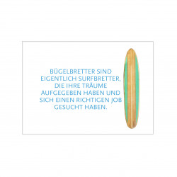 Postkarte - Bügelbretter