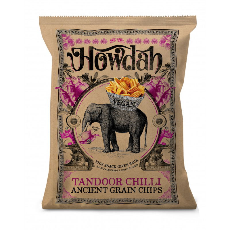 Howdah Tandoor Chilli Ancient Grain Chips Howdah Tandoor Chilli Ancient Grain Chips