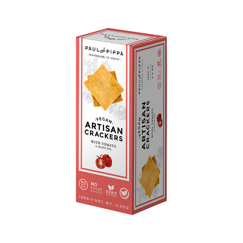Paul & Pippa - Cracker mit Tomaten und Olivenöl - vegan