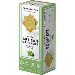Paul & Pippa - Cracker mit Basilikum, Quinoa und Olivenöl - vegan