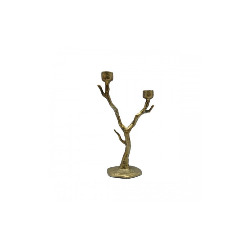 Home Society - Candle Holder Branch metal gold large