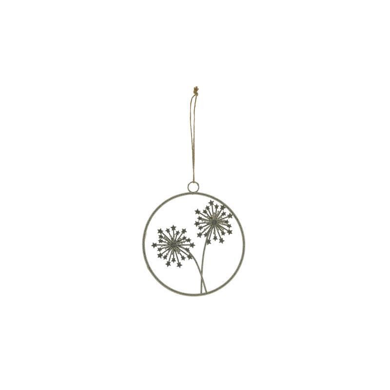 Home Society - Ornament Dandel metal silve