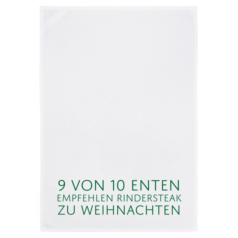 Geschirrtuch weiss - 9 von 10 Enten empfehlen