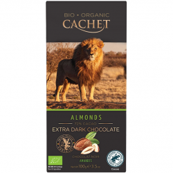 Cachet Schokolade - Extra Dark Chocolate 72% - Almonds