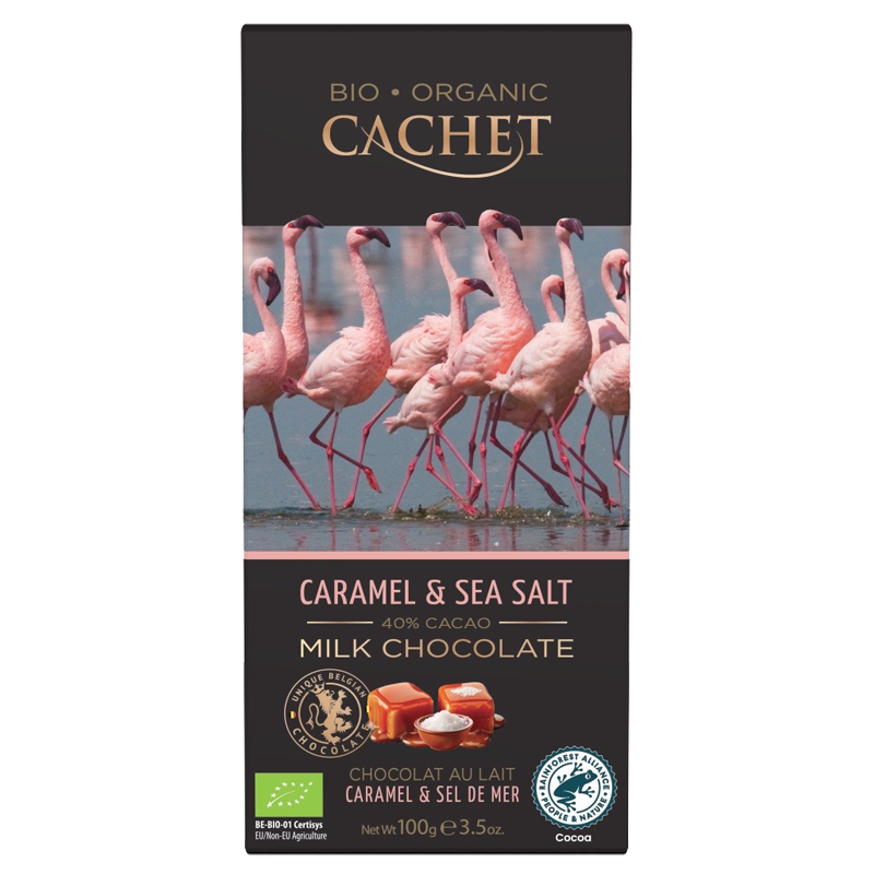 Cachet Schokolade - Milk Chocolate 40% - Caramel & Sea Salt