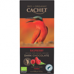 Cachet Schokolade - Dark Chocolate 57% - Raspberry