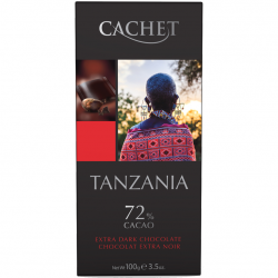 Cachet Schokolade - Extra Dark Chocolate 72% - Tanzania