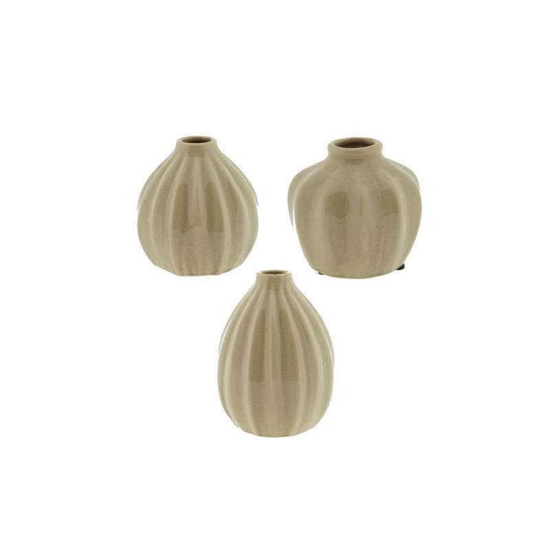 Home Society - Vase Maka - Sand - Set / 3