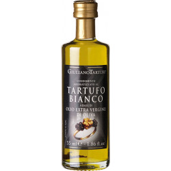 Giuliano Tartufi - Condimento Olio extra vergine al Tartufo Bianco - Natives Olivenöl extra, aromatisiert mit weißem Trüffel