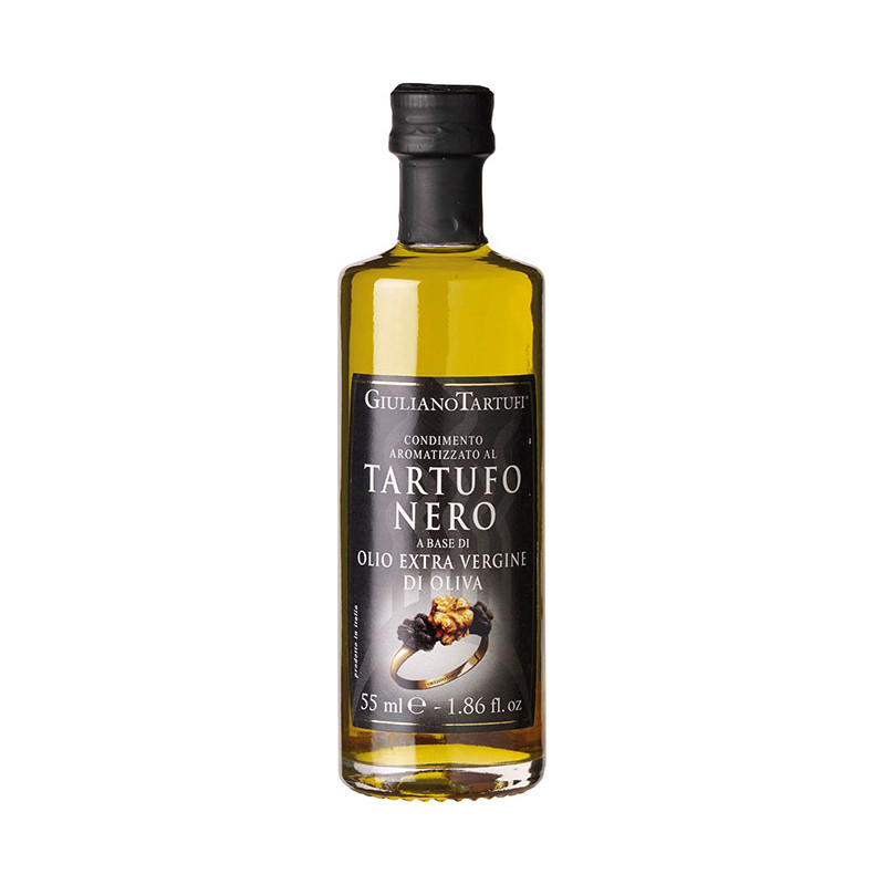 Giuliano Tartufi - Condimento Olio extra vergine al Tartufo Nero - Natives Olivenöl extra, aromatisiert mit schwarzem Trüffel