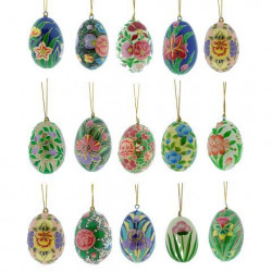 Home Society - Ornament Xo - Deko Ostereier - Multicolor - large Set /15