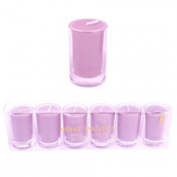 Home Society - Votive Candle Set 6 lilac - Votive Kerzen 6er Set - lilac