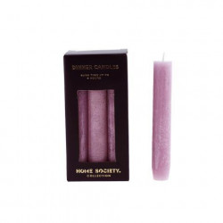 Home Society - Rustic Dinner Candle Set/6 lilac small