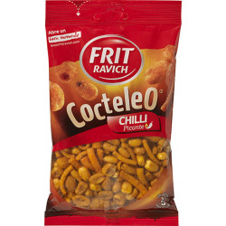 Frit Ravich Cocteleo Chilli - Mix aus geröstetem Mais, Erdnüssen und frittierten Snackprodukten gewürzt mit Chili