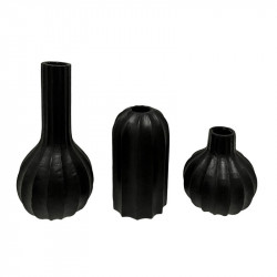 Candleholder Snuppa - Kerzenständer - schwarz - Set / 3