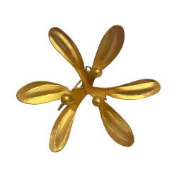 Napkin Ring Mistle - Servietten Ring Mistel - gold