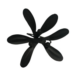 Napkin Ring Mistle - Servietten Ring Mistel - schwarz