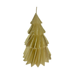 Deko Kerze Windy Tree - gold - large