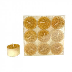 Tealight - Teelicht - gold - Box / 9