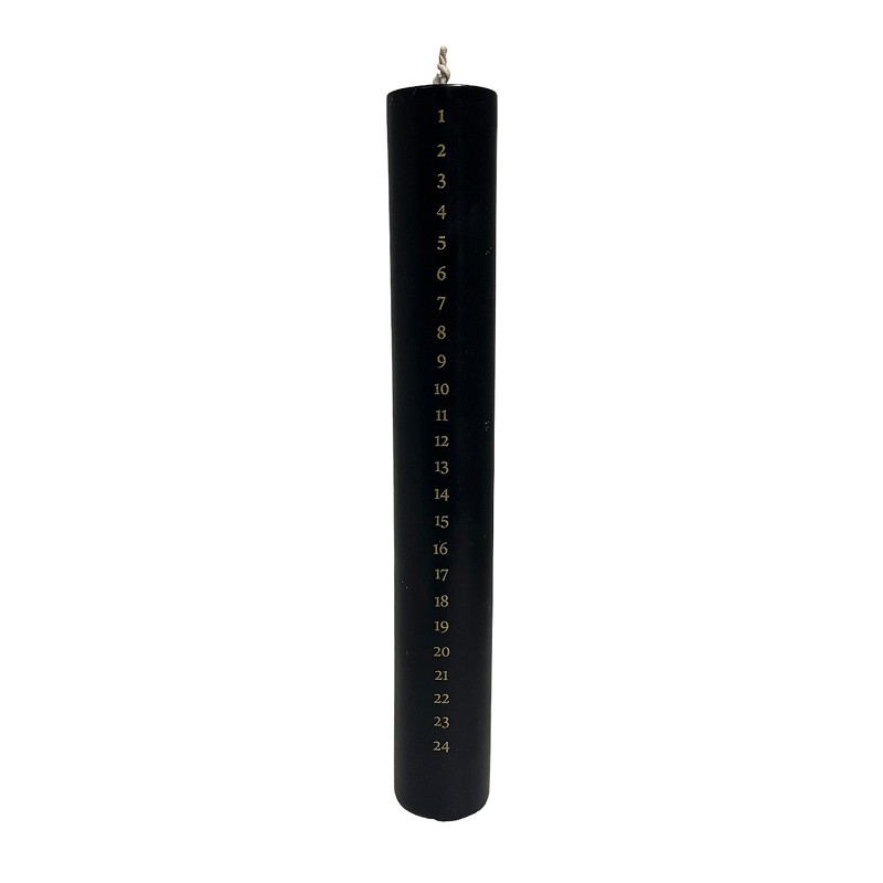 Dinner Candle Advent - black