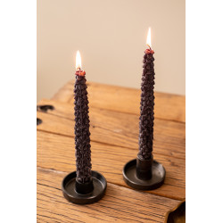 Dinner Candle Pinetree - schwarz