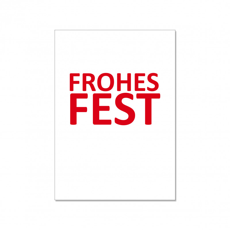 Postkarte - Frohes Fest