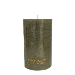 Home Society - Pillar Candle Green - Stumpenkerze Grün - 9x9x15 cm