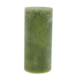 Home Society - Pillar Candle Green - Stumpenkerze Grün - 9x9x20 cm