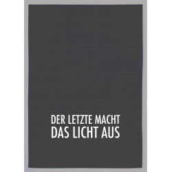 Geschirrtuch weiss - Licht aus