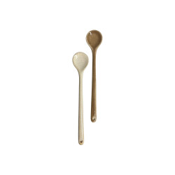 Home Society - Spoon - beige - brown - Set / 2
