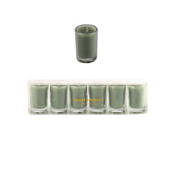 Home Society - Votive Candle Set 6 celadon - Votive Kerzen 6er Set - celadon