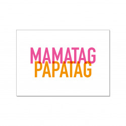 Postkarte - Mamatag - Papatag