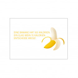 Postkarte - Eine Banane