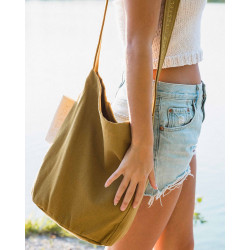 Mira Canvas Bag - Olive