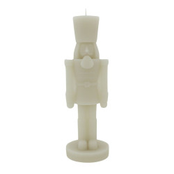 Deko-Kerze Nutcrack - white - large