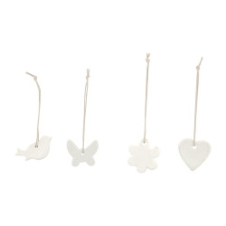 Ornamente Spring Mix Set/4 - white