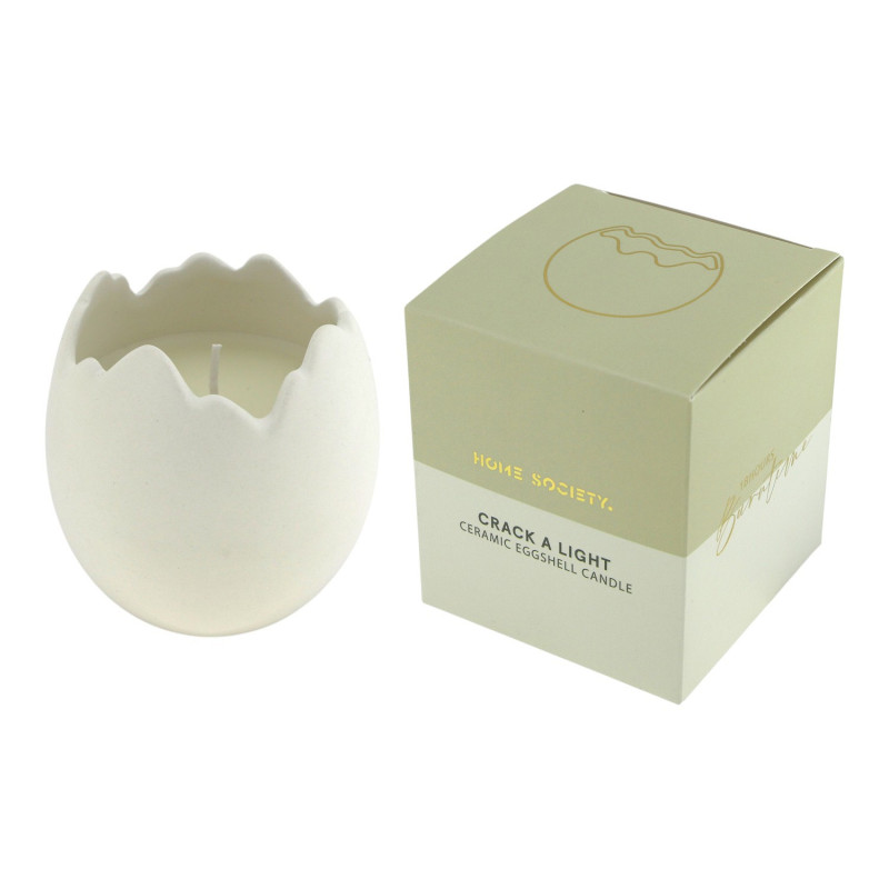 Candle Eggshell - white