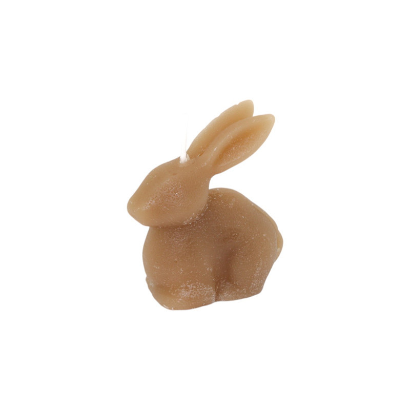 Deko Kerze Bunny Ivo - small - taupe